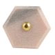 Baby Pink Hexagon stone Cabinet knobs